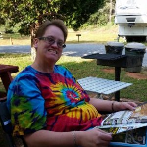 Cassie reading about what's going on in El Dorado County.