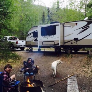 Enjoying the quiet. 1st trip. Eklutna Lake, AK