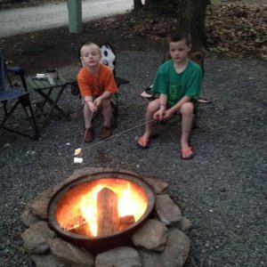 Dueling marshmallows.