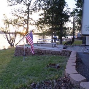 Mill Creek COE CG, Table Rock Lake, MO
sunset, May, 2015