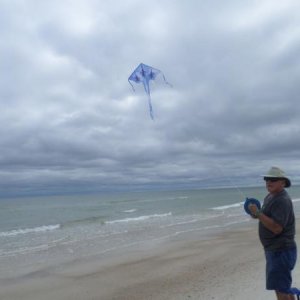 Carrabelle Beach, FL.  "The Blue Angels" flying high.
Oct.2015