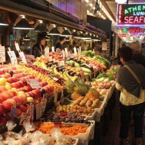 Pikes Public Market in downtown Seattle.