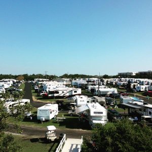 Overview of Holiday Travel Park, Emerald Isle, NC