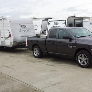 Taking "Baby Jay" out for a tow test with the new pickup.