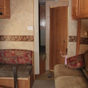 Living area with couch slide retracted.