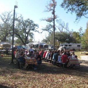 Beautiful weather and large turn out made a great Thanksgiving celebration in 2011