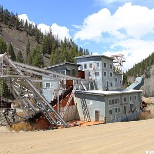 The old gold dredge just outside town