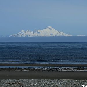 Mt Iliamna from Anchor Point