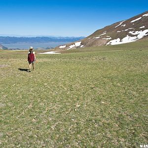 Heading Off the Summit Plateau