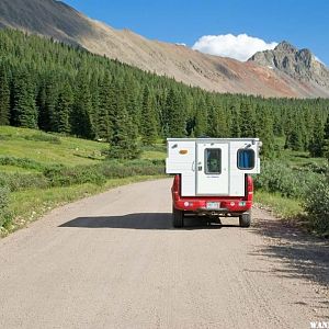 All Terrain Camper on RR Grade near Hancock, CO