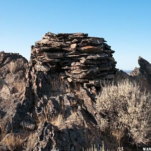 Pine Mt:  Artifact-Rockpile on SE flank