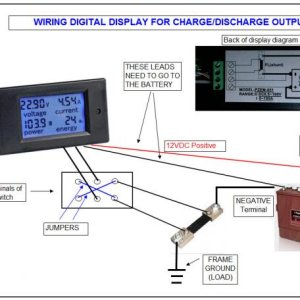 BATTERY   AMP Voltge Digital Display   Diagram