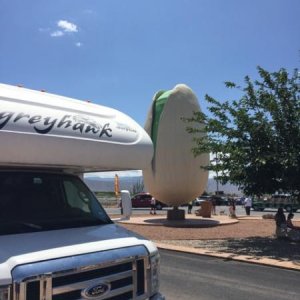 Harvey the RV visits the world's largest pistachio, Alamogordo NM