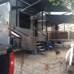 2016-Branson KOA camp setup.