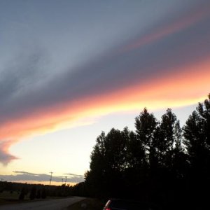 Sunsets occur every day in Door County, WI....DUHHHHH
Aug. 2016 taken from the dog park in Sister Bay, WI