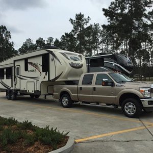 This picture was taken when we picked up our new RV!