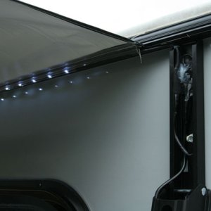 The inline electronic module allows for easy dimming of the awning LED light strip. This gives you the ability to dim the lights down to a reasonable 