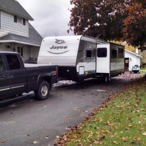 Front Corner- We had it home less than 24 hours before hitting the campground!!