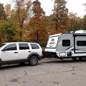 Fall colours are amazing and can't wait to see them each year. The Durango is now supporting its new colour scheme. Needed body work completed and loo