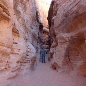 Hiking in the White Domes area - Valley of Fire State Park, southern Nevada