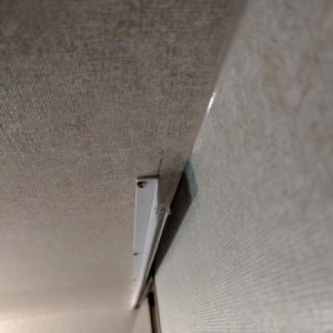 Glide track for lower bunk curtain