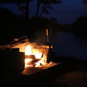 Campfire at the Pond