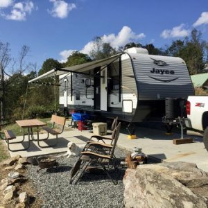 Camp setup @ Campfire Lodgings.