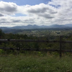 View towards Asheville/Weaverville.