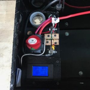 Battery disconnect and multimeter