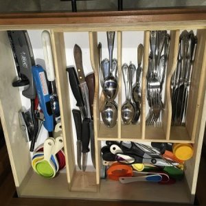 custom made silverware drawer