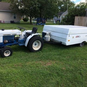 Tractor and 1986 Coleman Laramie