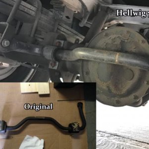 Hellwig 7254 Rear Sway Bar - be sure to add an extra washer to each side of the end links.