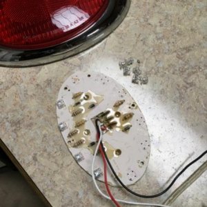 Potting removed and I started replacing leds. The leds only cost me 38 cents for each light Assy. The new light assemblies cost $70 for a pair.