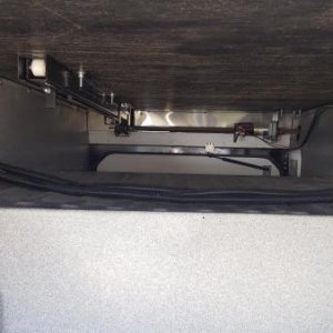 Compartment before shelf installation