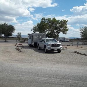 Overnight in lava beds in NM