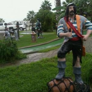 The pirate at Jamaica Beach