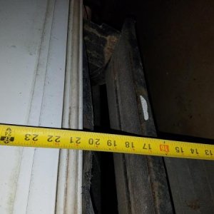 22" to door threshold