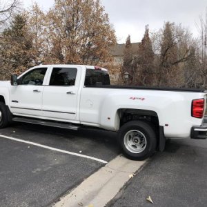 2015 Silverado High Country 3500 4X4 DRW B&W Companion hitch and 100 Gal ext fuel tank by ATTA.