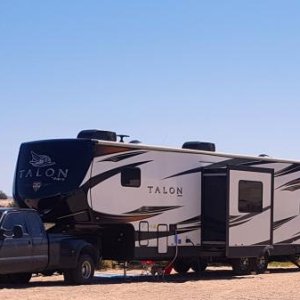 Camping next to the Colorado in Cali