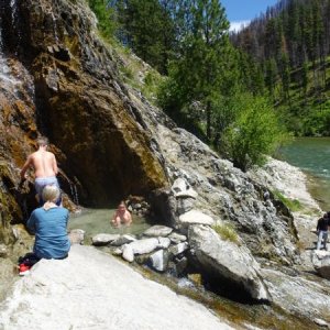 Hot springs at Pine Flats CG, Idaho