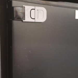 Outside fridge latch