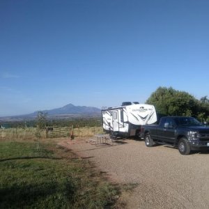 Site # 45 at "The Views", a private campground in the southwestern Colorado "4 corners" area.