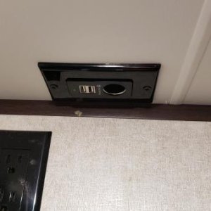 12 volt plug in the bedroom for watching tv while boondocking