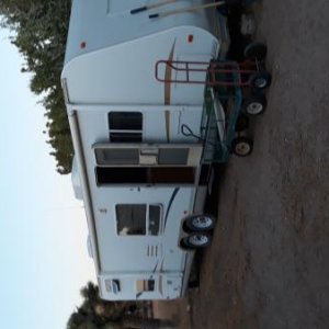 And here we go travel trailer to she shed.