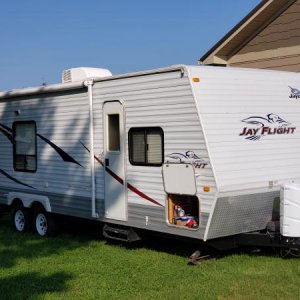 Jayco JayFlight MKS24   20200806 083144
Set up at our house as we prepped for first stay.