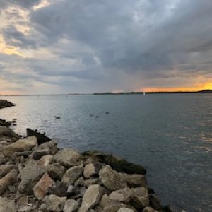 Same Sunset with fishing pier