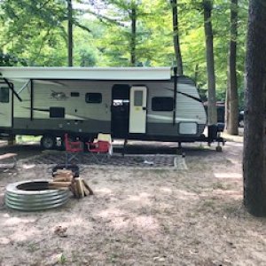 Hoffmaster State Park Campground July 12, 2020 trip.
We left Sandusky, Ohio directly for Muskegon, MI and this State Park campground. It's a rustic ca