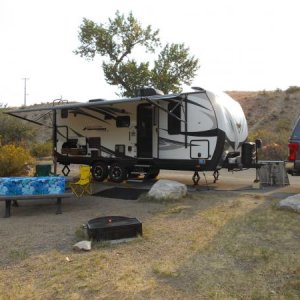 Dry camping at Green River Campground, Dinosaur National Monument, Jensen, UT