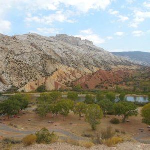 View of the Split Mountain Group Campground - Dinosaur National Monument, Jensen, UT