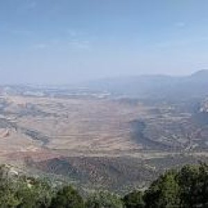 Panorama of the Yampa Plateau on the Colorado side of Dinosaur National Monument. This is at the end of the Harpers Corner Auto Tour which is well wor